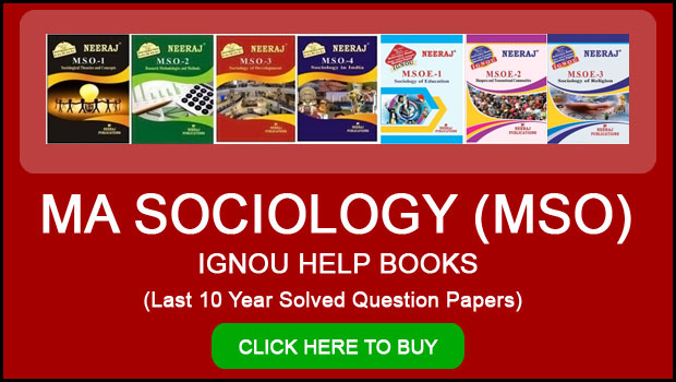 IGNOU MA Sociology Books