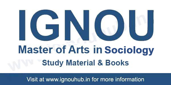 IGNOU MA Sociology Books