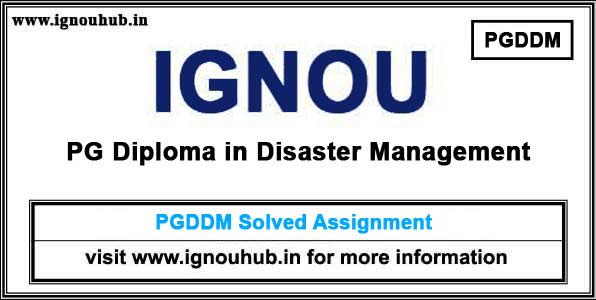 IGNOU PGDDM Solved Assignment