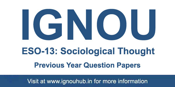 ESO 13 Question Paper (IGNOU BA English)