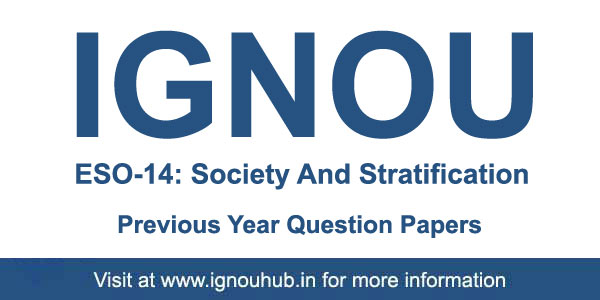 ESO 14 Question Paper (IGNOU BA English)