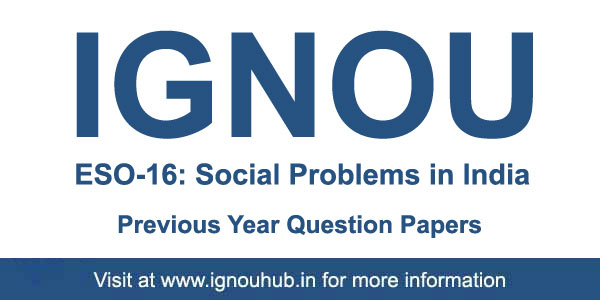 ESO 16 Question Paper (IGNOU BA English)