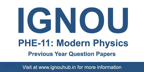 PHE 11 Question paper Last 10 Years