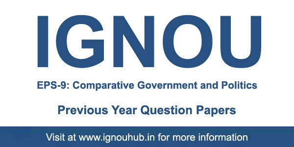 IGNOU EPS 9 Question Paper