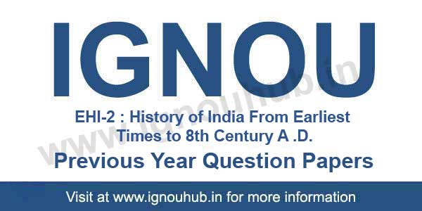 IGNOU EHI 2 Question Paper