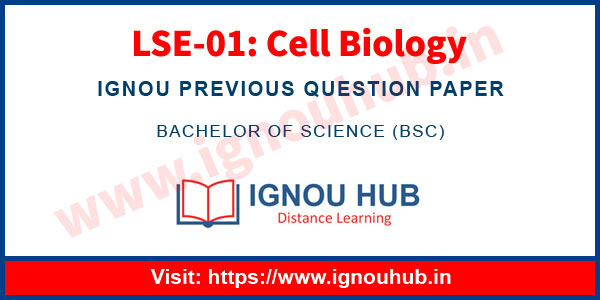 IGNOU LSE 1 Question Paper