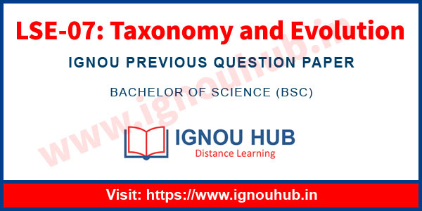 IGNOU LSE 7 Question Paper