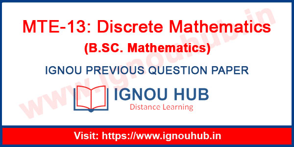 IGNOU MTE 13 Question Paper