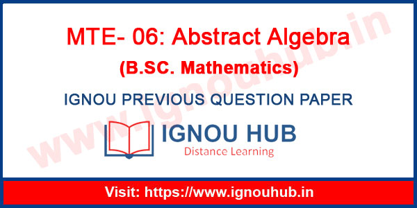 IGNOU MTE 6 Question Paper