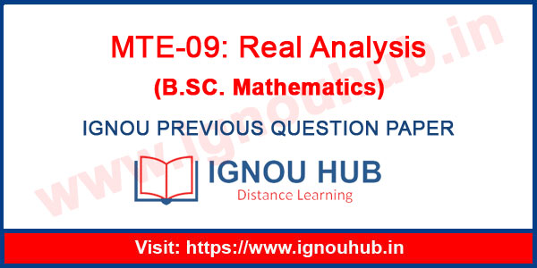 IGNOU MTE 9 Question Papers