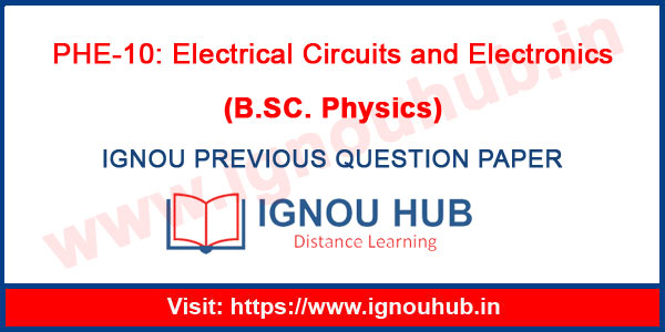 IGNOU PHE 10 Question Paper