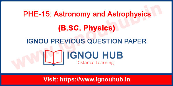 IGNOU PHE 15 Question Paper