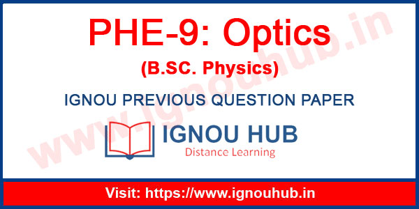 IGNOU PHE 9 Question Paper